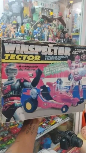 Brinquedo Winspector Tector Glasslite Anos 80
