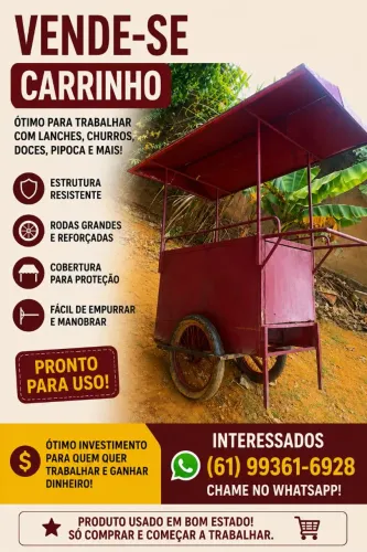 Carrinho de venda ambulante 