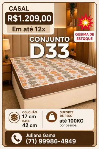 Cama de espuma - cama casal D33