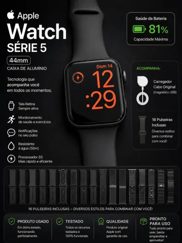 Relógio Apple Watch série 5