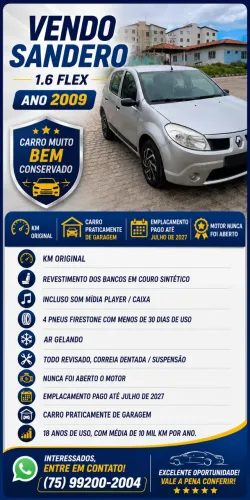 Renault Sandero Expression Hi-flex 1.6 8V 5P 2009