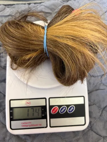 Cabelo humano indiano com luzes - 174 g - 40/45 cm