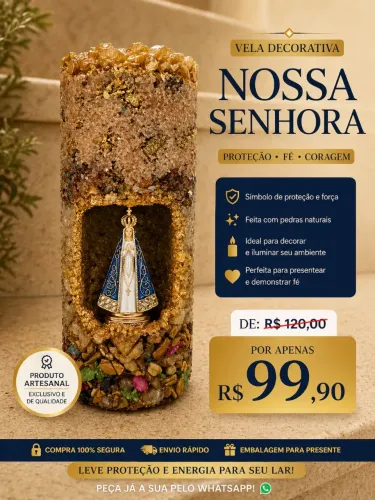 Velas com gruta