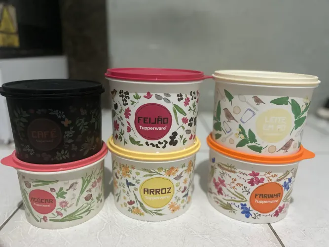 Potes mantimentos Tupperware