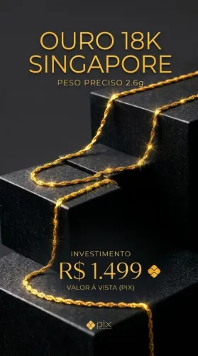 Corrente de ouro 18k 2.6 gramas