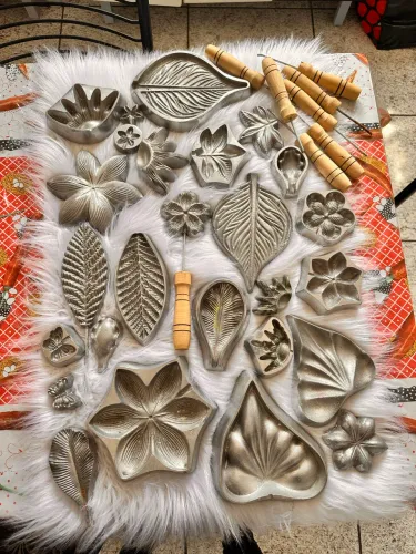 Forma de frizar flores em E.V.A alumínio