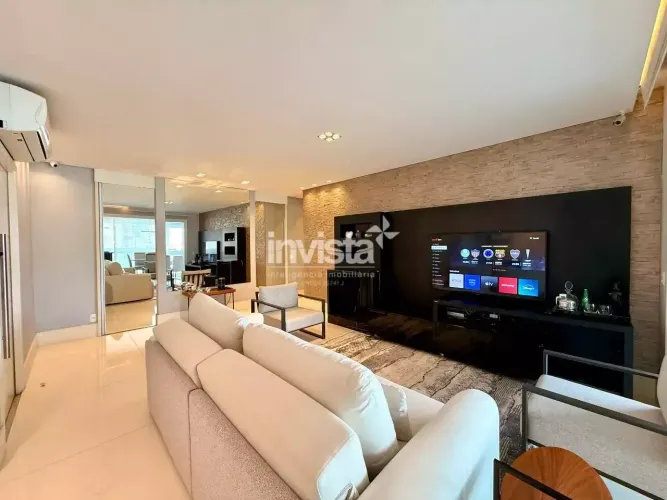 Apartamento à Venda em Santos | 178 m² | 3 Suítes | Varanda Gourmet | Porteira Fechada
