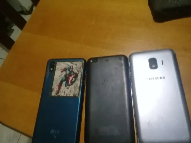 Vende-se três celulares carcaça de LG k8 + xiaomi 6 Samsung Galaxy J7