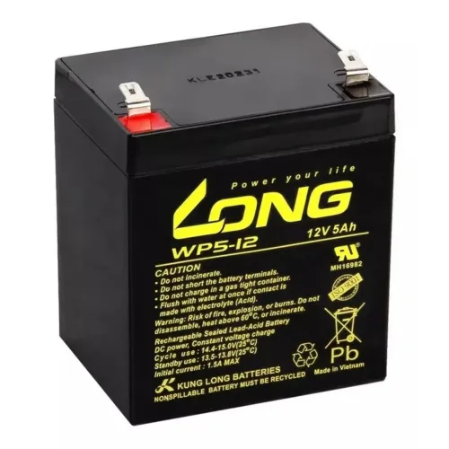 Bateria 12V 5Ah para caixa de som etc