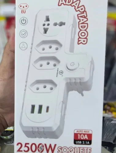 ADAPTADOR (BENJAMIN) C/4 CONEX 2500W REF: KA-7118