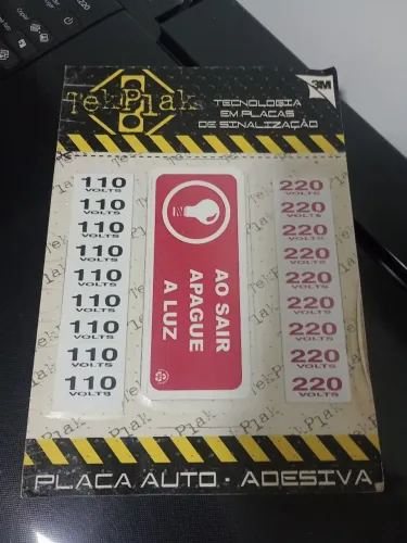 Cartela de Etiquetas de Sinalização Mista