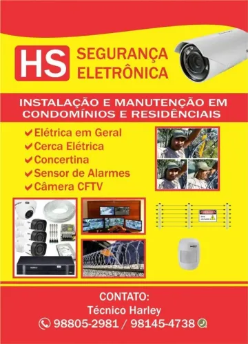 Manutenção de Sistema de Câmeras e Eletricidade Predial e Residencial 