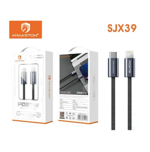 Cabo carregador Iphone USB-C para Lightning HMaston