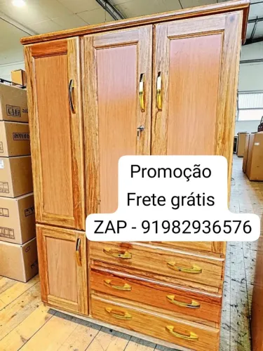 Guarda roupa de solteiro 3 portas NOVO!