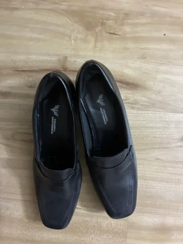 Sapato preto padrão militar aeronáutica