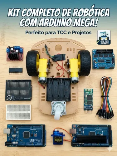Kit Completo de Robótica/Automação com Arduino Mega - Ideal para TCC e Projetos!