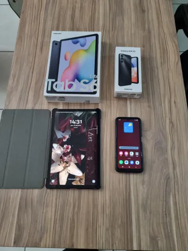 Kit Celular Samsung Galaxy A14 128gb + Tablet samsung galaxy s6 lite 128gb.