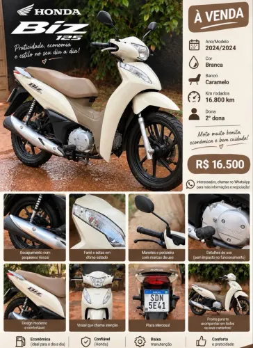 Vende-se Honda biz 2ª dona