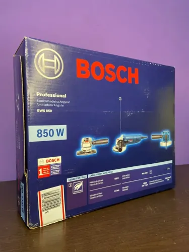 Esmerilhadeira Amoladora Angular GWS 850W Bosch aan3