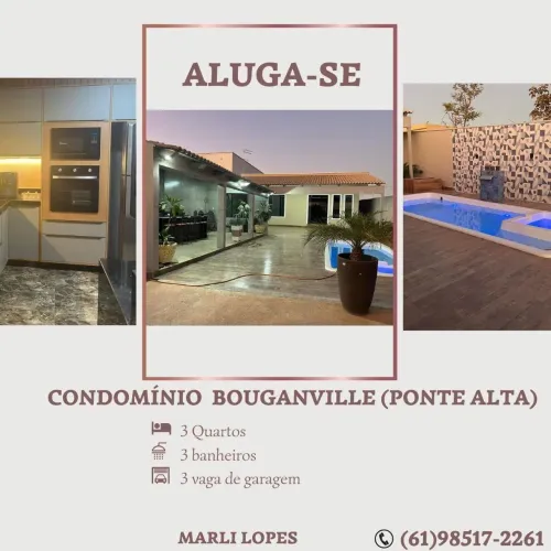 Alugo Casa Ponte Alta Norte.