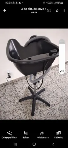Lavatório portátil de cabeleireiro 