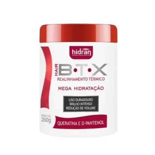 Kit Botox Capilar Hidran Hair 200g Mega Hidratação Tratamento 3un