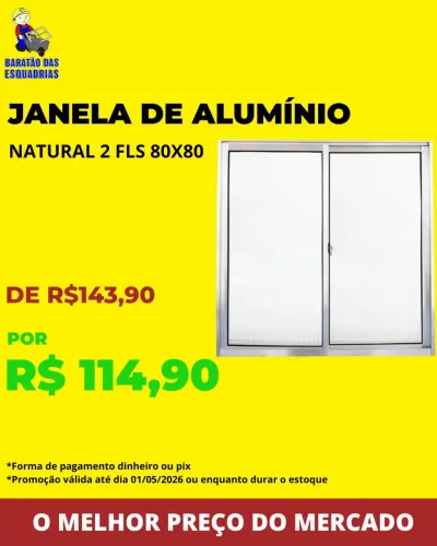 JANELA DE ALUMINIO - Promoção!