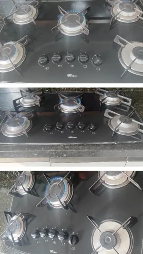 Cooktop Fisher + Mesa de mármore para cooktop
