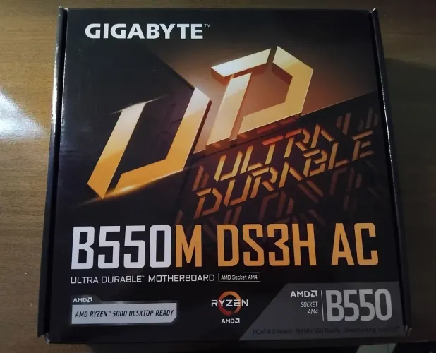 Placa Mãe Gigabyte B550M DS3H AC Rev 1.7