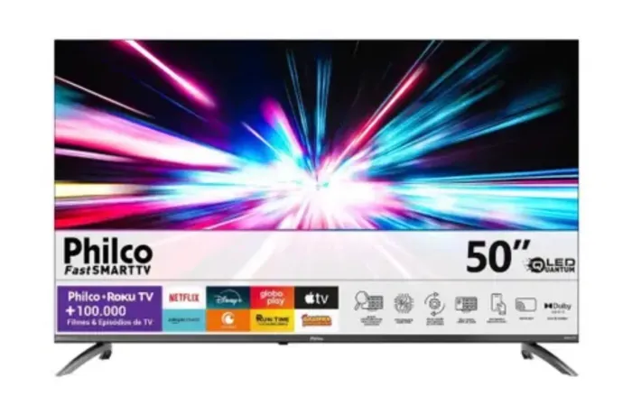 Smart TV Philco 50 Polegadas 4K UHD P50CRB 