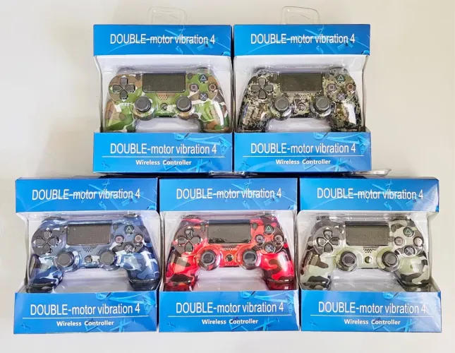 Controle de ps4 personalizado camuflado sem fio