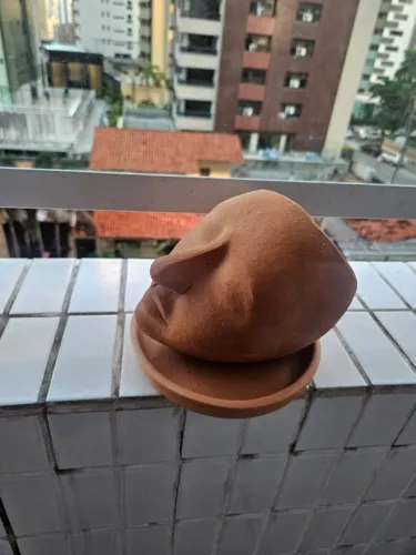 Vaso de cerâmica em formato de rosto | Decorativo para plantas