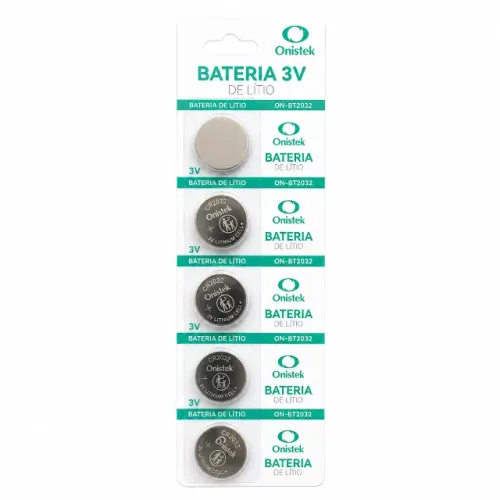 Cartela 5 Baterias CR2032 UltraHero 3V para Placa-Mãe Controles Relógios Eletrônicos pode