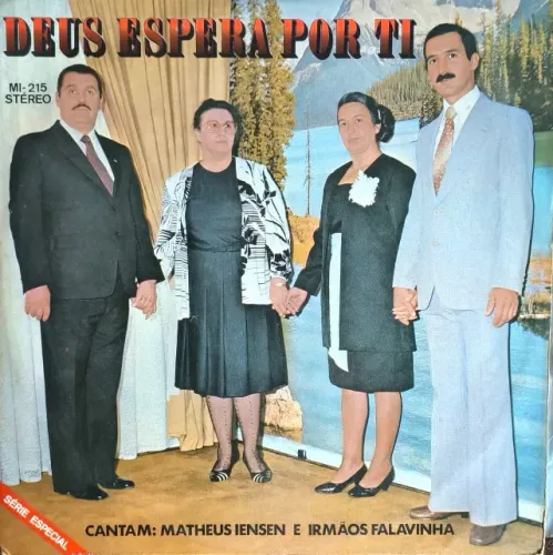 Lp Disco de Vinil Gospel Evangélico Matheus Iensen e Irmaos Falavinha - Deus espera por ti
