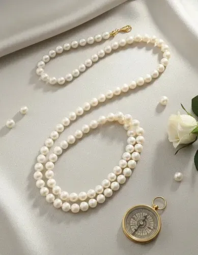 colar de pérolas hstern - 92 cm - fecho em ouro 18k - 'coleção pérolas'