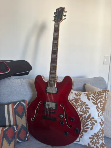 Guitarra Semi Acústica PHX AC-1 Eclipse Red - Ótimo Estado