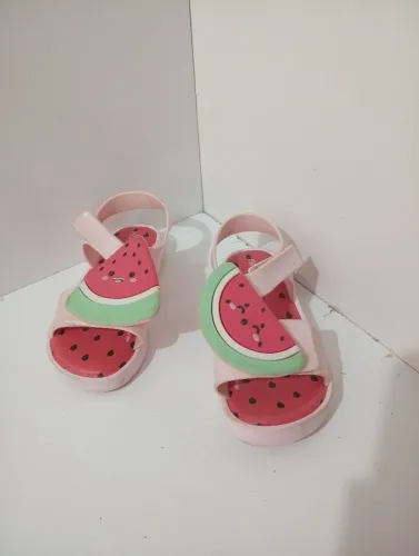 Sandália Mini Melissa Mar Sandal + Fábula Melancia - Tam 26/27