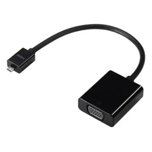 Adaptador Micro HDMI Macho para VGA Fêmea Preto Frete Grátis