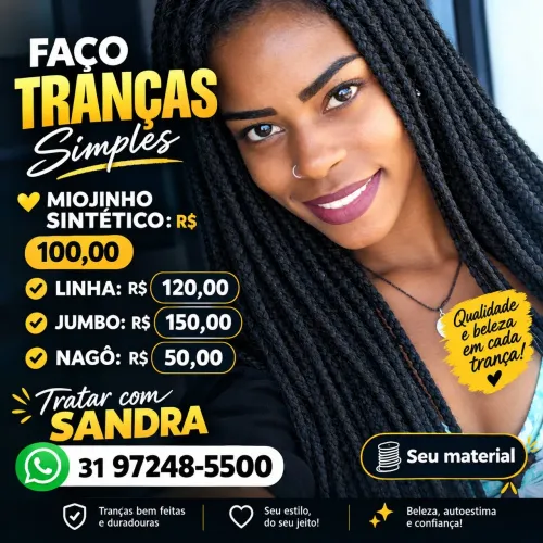 FAÇO TRANÇAS