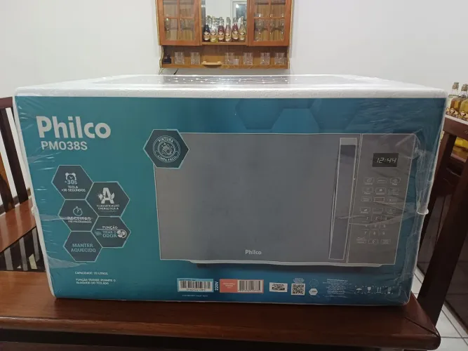Micro-ondas Philco PMO38S - 33 Litros - Novo na Caixa - 1 Ano de Garantia