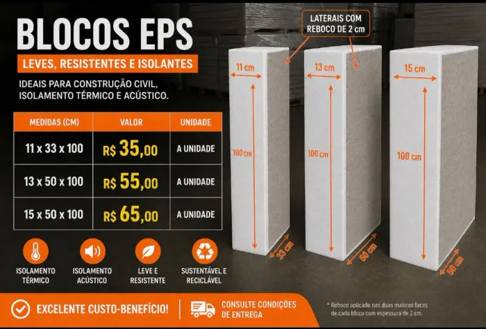 WR2 blocos EPS e lajes.