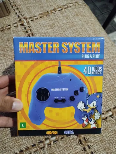 MASTER SYSTEM PLUG PLAY 40 JOGOS INCLUSO (LACRADO)