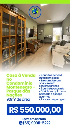 Casa à Venda no Condomínio Montenegro - Parque das Nações
