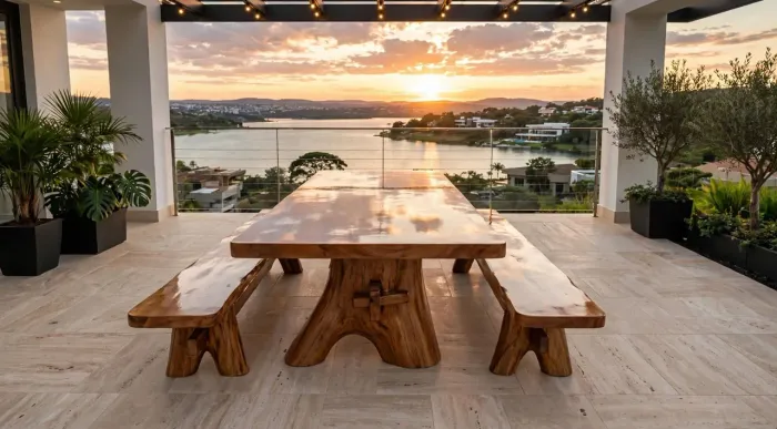 Melhor Mesa de madeira rustica de lei do df