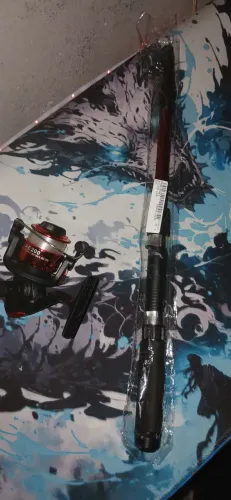 Vara de pesca de fibra de vidro
