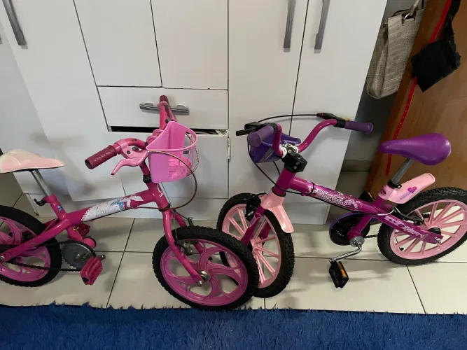 2 Bicicletas Infantis Aro 16 Femininas - R$ 500 as duas