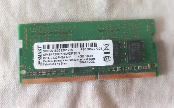 Memória DDR 4 L 4 GB para Notebook 70 Reais