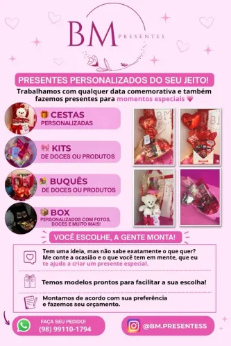 Cestas e presentes personalizados
