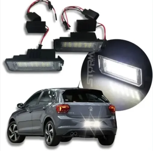 ar Luz de Placa LED 6000K Polo Amarok Passat Fusca Sem Erro