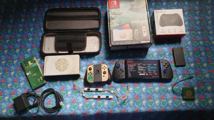Nintendo Switch OLED Edição ZELDA Excelente Estado com Cartão De Memória 256GB SanDisk